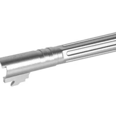 asgbox.pl - Aluminiowa lufa zewnętrzna LA Capa Customs HEXCUT do replik TM Hi-Capa 5.1 Srebrna