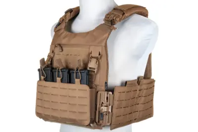 Kamizelka Taktyczna typu Plate Carrier Specna Arms Tactical QR Tan - obrazek 2