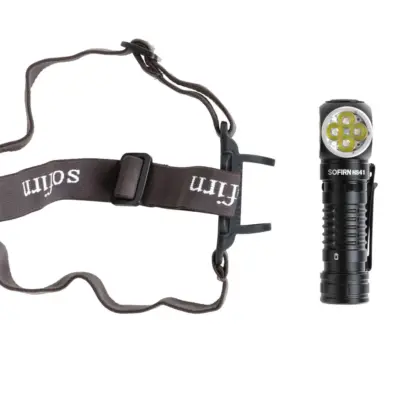 Alternative view of Latarka czołowa Sofirn HS41 z akumulatorem Czarna