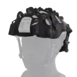 Uniwersalne maskowanie na hełm Wosport Laser Cut Cover MC Black - obrazek 4