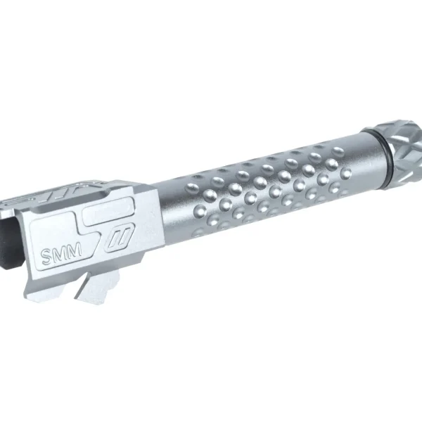asgbox.pl - Aluminiowa lufa zewnętrzna 5KU do replik Umarex G19 GBB Jasno Szara