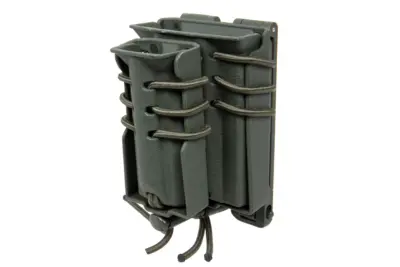 Ładownica na 2 magazynki M4/M16 i 9mm Wosport Urban Assault Quick Pull Oliwkowy - obrazek 2