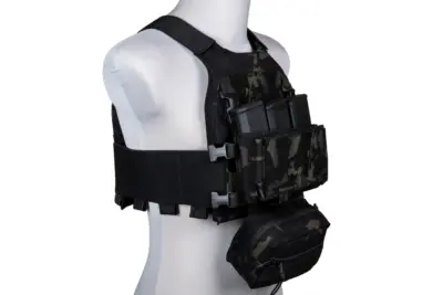 Kamizelka taktyczna typu FCS wraz z panelem typu MK Chest Rig - MC Black - obrazek 3