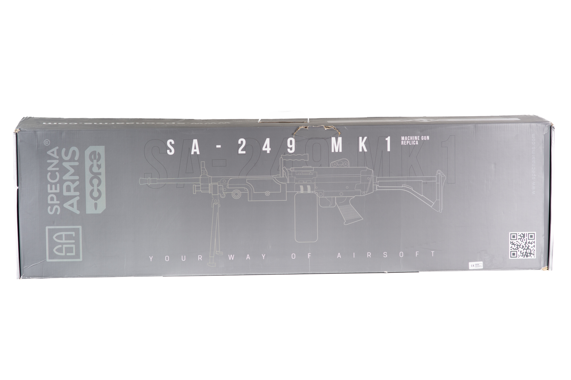 Replika karabinu maszynowego SA-249 MK1 EDGE™ - Czarny (OUTLET) OUT-72-036939-00 asgbox.pl Replika karabinu maszynowego SA-249 MK1 EDGE™ - Czarny (OUTLET) - obrazek 3