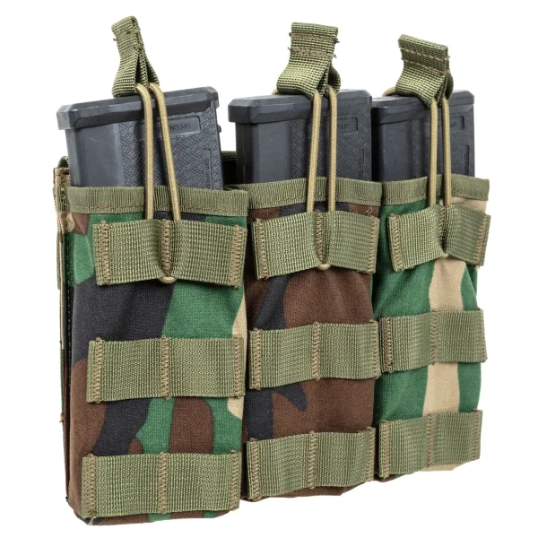 asgbox.pl - Potrójna ładownica typu Open na magazynki  M4/M16 Specna Arms Tactical Woodland