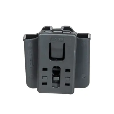 asgbox.pl - Podwójna polimerowa ładownica pistoletowa (molle) - Czarna