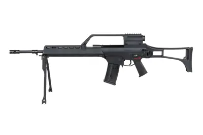 asgbox.pl - Karabinek ASG SRC DUAL POWER SR36K COB-301 z dwójnogiem i lunetą Czarny
