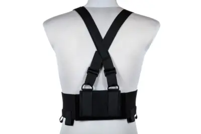 Kamizelka Low-Vis typu Chest Rig - Czarna - obrazek 3