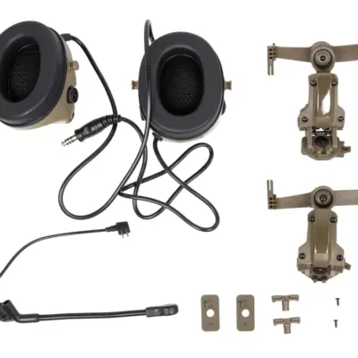 Alternative view of Taktyczny zestaw słuchawkowy Wosport C5 HD-24-A Tan