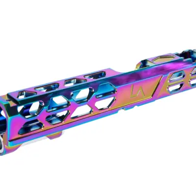 asgbox.pl - Aluminiowy zamek LA Capa Customs VOID do replik TM Hi-Capa 5.1 Tęczowy