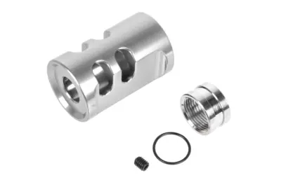 asgbox.pl - Kompensator typu A TTI Airsoft do replik AAP01 14 mm CCW Srebrny