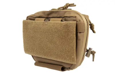 Podwieszana kieszeń taktyczna z klamrą QR Wosport Coyote Brown - obrazek 2