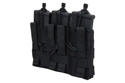 Potrójna uniwersalna ładownica na magazynki Primal Gear Czarny - obrazek 4