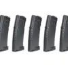 asgbox.pl - Zestaw 5 magazynków mid-cap 140 kulek do replik AMB Mutant - czarny
