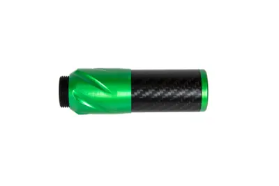 Karbonowy tłumik dźwięku DSL2 36x100mm - Zielony - obrazek 2