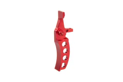 asgbox.pl - Aluminiowy spust CNC Jefftron Curved Trigger Czerwony
