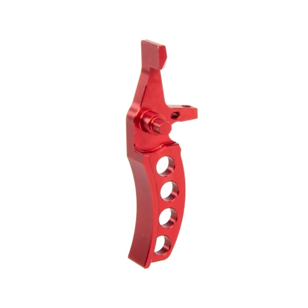 asgbox.pl - Aluminiowy spust CNC Jefftron Curved Trigger Czerwony