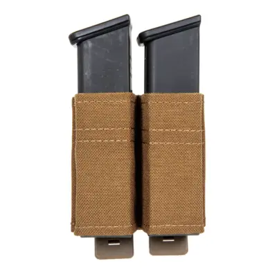 asgbox.pl - Podwójna ładownica na magazynki  pistoletowe Wosport Coyote Brown