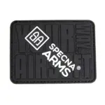 asgbox.pl - Naszywka Specna Arms Your way of Airsoft Czarna