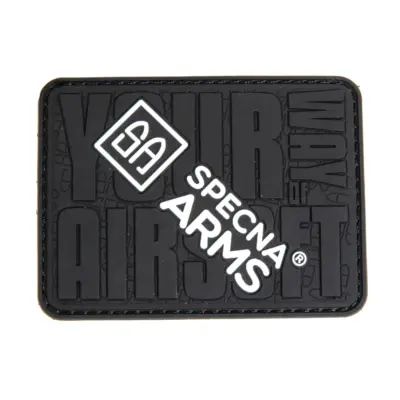 asgbox.pl - Naszywka Specna Arms Your way of Airsoft Czarna