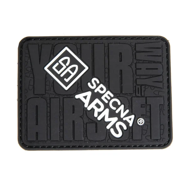 asgbox.pl - Naszywka Specna Arms Your way of Airsoft Czarna