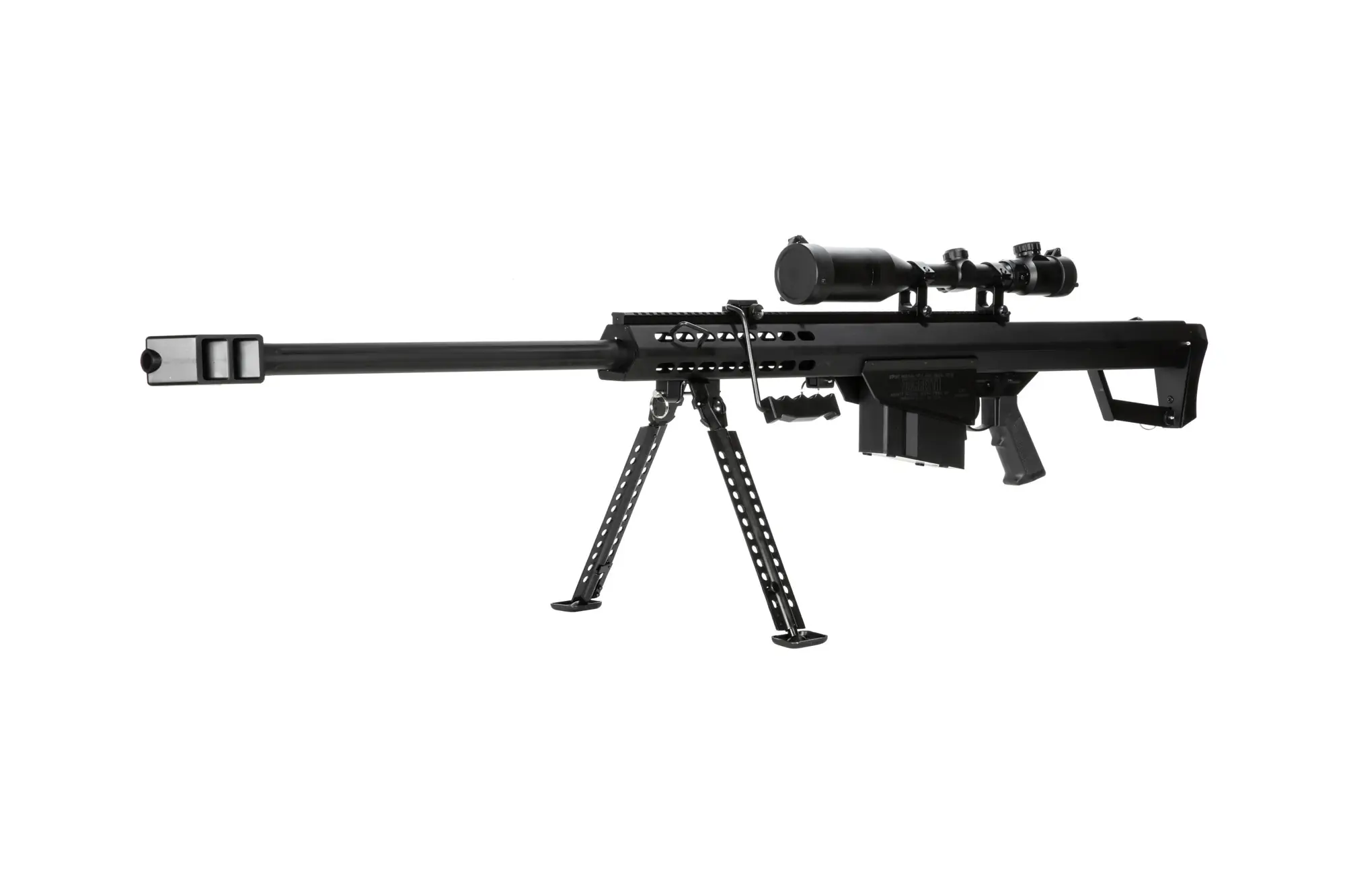 Replika karabinu wyborowego Barrett® M107 z dwójnogiem i lunetą (OUTLET) OD-G-OUT-72-038373-00 asgbox.pl Replika karabinu wyborowego Barrett® M107 z dwójnogiem i lunetą (OUTLET) - obrazek 5