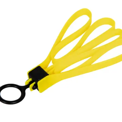 Alternative view of Replika jednorazowych kajdanek  Żółty