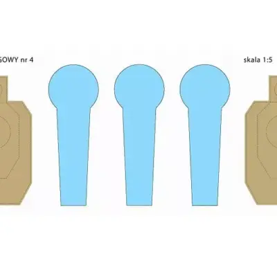 asgbox.pl - Tarcze Strzeleckie Drill-4 - 50 szt.
