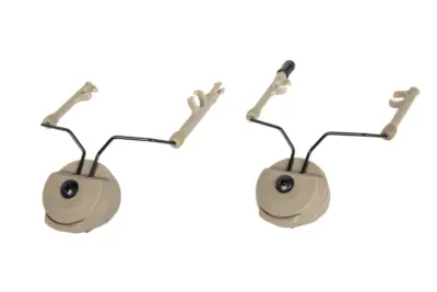Adapter słuchawek TacSky typu Comtac na szyny typu MTEK Dark Earth - obrazek 2