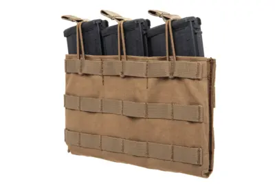 Potrójna ładownica typu Open na magazynki typu M4/M16 Emerson Gear Coyote Brown - obrazek 2