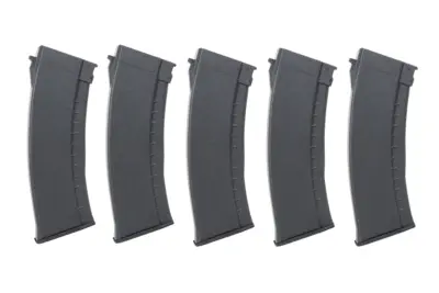 Zestaw 5 magazynków Hi-Cap 550 kulek Arcturus EMM AK74 "Bakelite" Wheel Czarny - obrazek 2