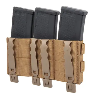 asgbox.pl - Potrójna ładownica na magazynki karabinowe Wosport Coyote Brown