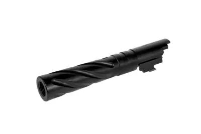 Aluminiowa lufa zewnętrzna LA Capa Customs TORNADO do replik TM Hi-Capa 4.3 Czarna - obrazek 2