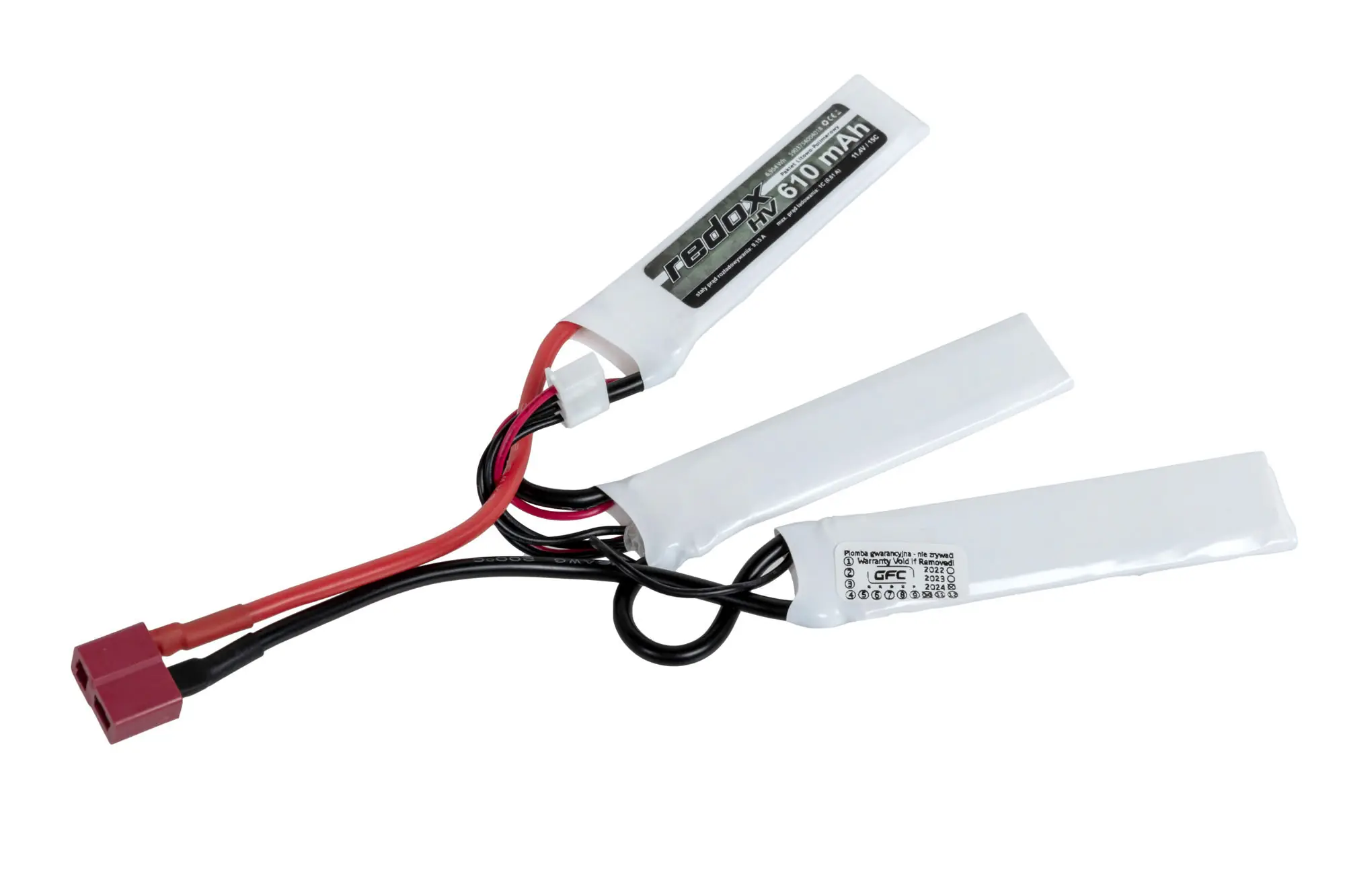 Akumulator Li-Po Redox 610 mAh 11.4 V High Voltage 15C Dean OD-G-RDX-06-046557-00 asgbox.pl asgbox.pl - Akumulator Li-Po Redox 610 mAh 11.4 V High Voltage 15C Dean