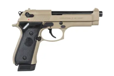 Pistolet ASG ICS BLE-BM9 Dual Power Half-Tan (z magazynkiem na CO2) - obrazek 3