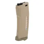 asgbox.pl - Magazynek Polimerowy Mid-Cap na 175 kulek Tornado z atrapami naboi do replik M4/M16 Tan