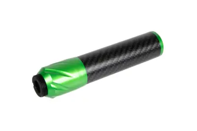 Karbonowy tłumik dźwięku DSL2 36x150mm - Zielony - obrazek 2