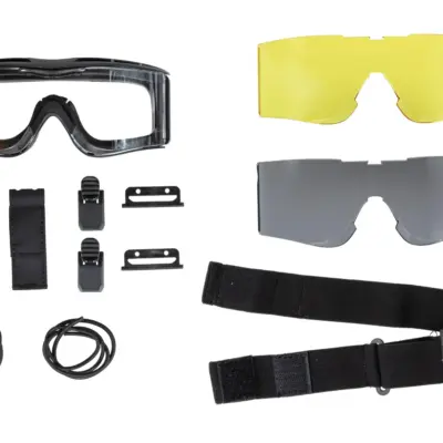 asgbox.pl - Gogle taktyczne Wosport GG-005 z wymiennymi szkłami Czarne