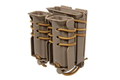 asgbox.pl - Ładownica na 2 magazynki 9mm i magazynek M4/M16 Wosport Urban Assault Quick Pull Tan