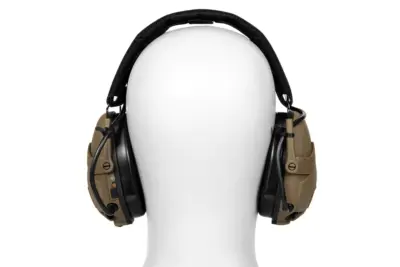 Taktyczne słuchawki aktywne Bluetooth HD-16 - Tan - obrazek 2