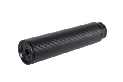 Karbonowy tłumik dźwięku Silverback Airsoft Medium 14mm CCW - obrazek 3