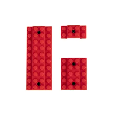 Osłony Szyn RIS Klocki - Czerwony FFT-09-037542-00 asgbox.pl