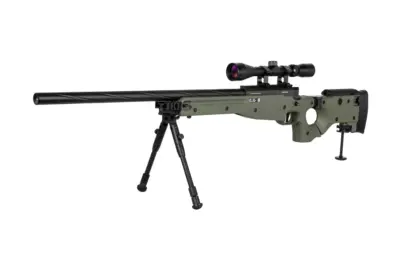 Replika karabinu snajperskiego Specna Arms SA-S14 EDGE™ z lunetą i dwójnogiem Oliwkowa - obrazek 4