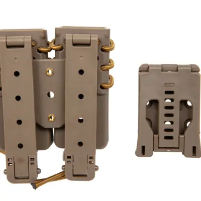 Alternative view of Ładownica na 2 magazynki 9mm Wosport Urban Assault Long Quick Pull Tan