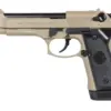 Pistolet ASG ICS BLE-BM9 Dual Power Half-Tan (z magazynkiem na CO2) OD-G-ICS-02-043549-00 asgbox.pl
