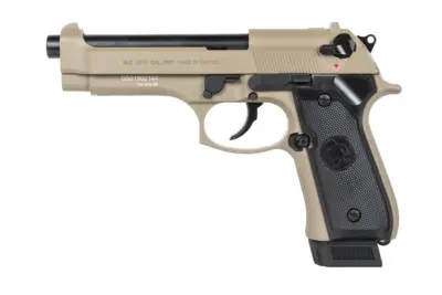 Pistolet ASG ICS BLE-BM9 Dual Power Half-Tan (z magazynkiem na CO2) - obrazek 4