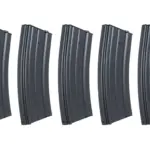 asgbox.pl - Zestaw 5 sztuk metalowych magazynków mid-cap 120 kulek Specna Arms Czarny