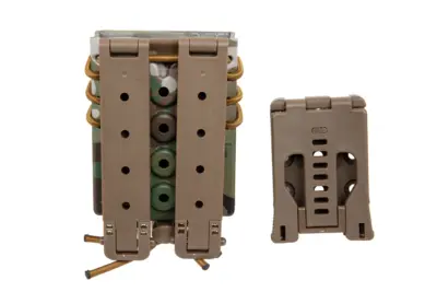 Ładownica na 2 magazynki M4/M16 i 9mm Wosport Urban Assault Quick Pull MC - obrazek 2