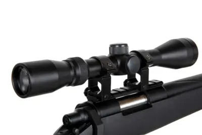 Replika karabinu snajperskiego Specna Arms SA-S12 EDGE™ z lunetą i dwójnogiem Czarna - obrazek 4