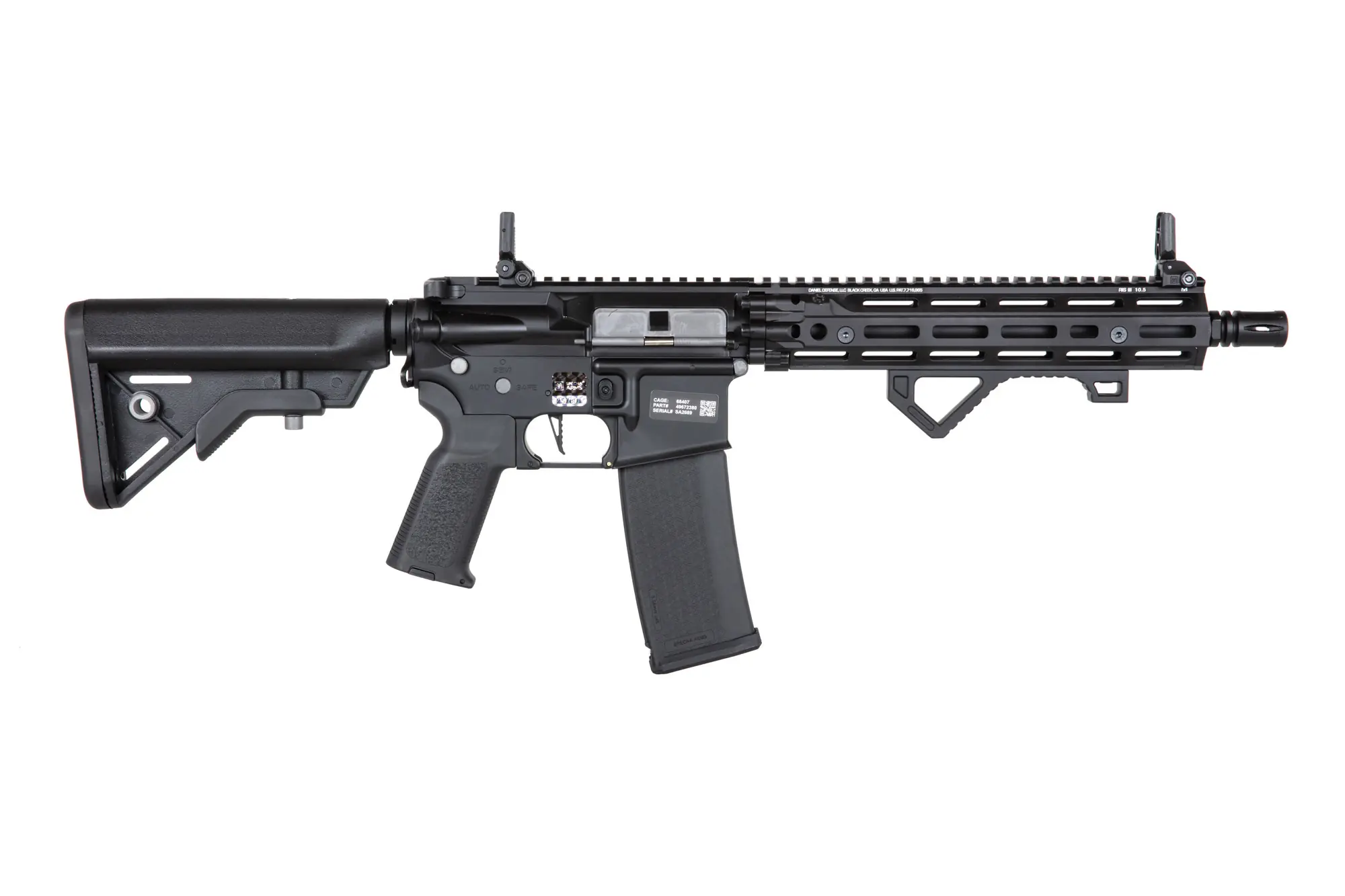 Karabinek ASG Specna Arms Daniel Defense® SA-E27 RIS III 10,5'' EDGE™ HAL ETU™ Czarny OD-G-SPE-01-041325-00 asgbox.pl Karabinek ASG Specna Arms Daniel Defense® SA-E27 RIS III 10,5'' EDGE™ HAL ETU™ Czarny - obrazek 5